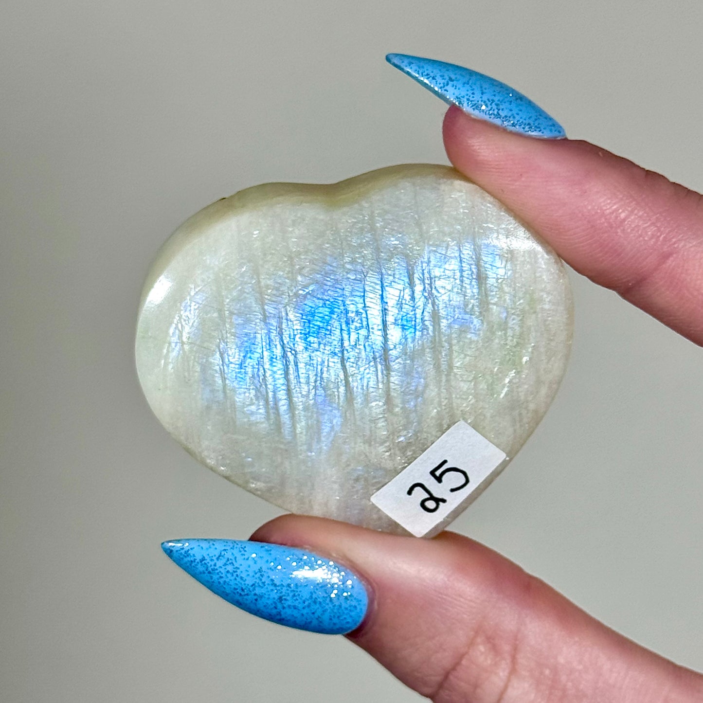 White Moonstone Hearts - You Choose