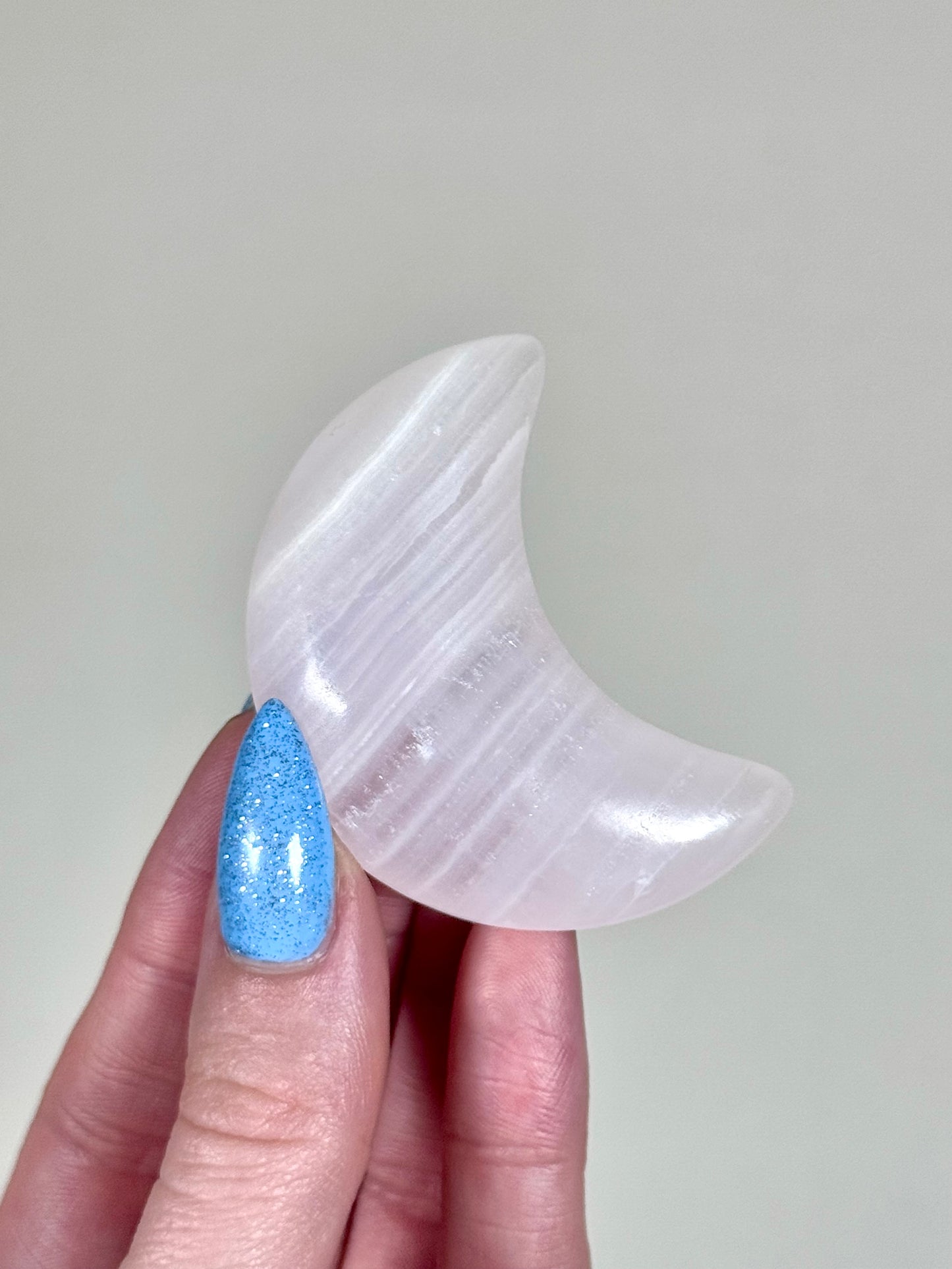 Pink Calcite Moon Carvings - You Choose