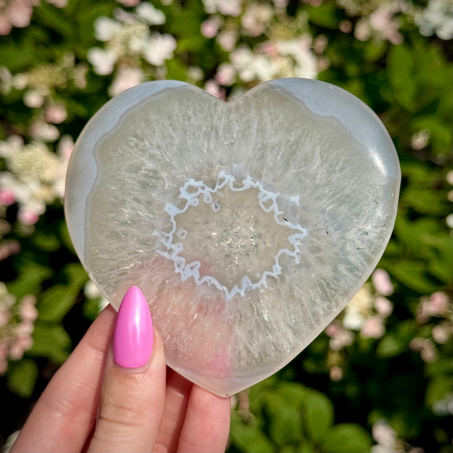 Druzy Agate Heart