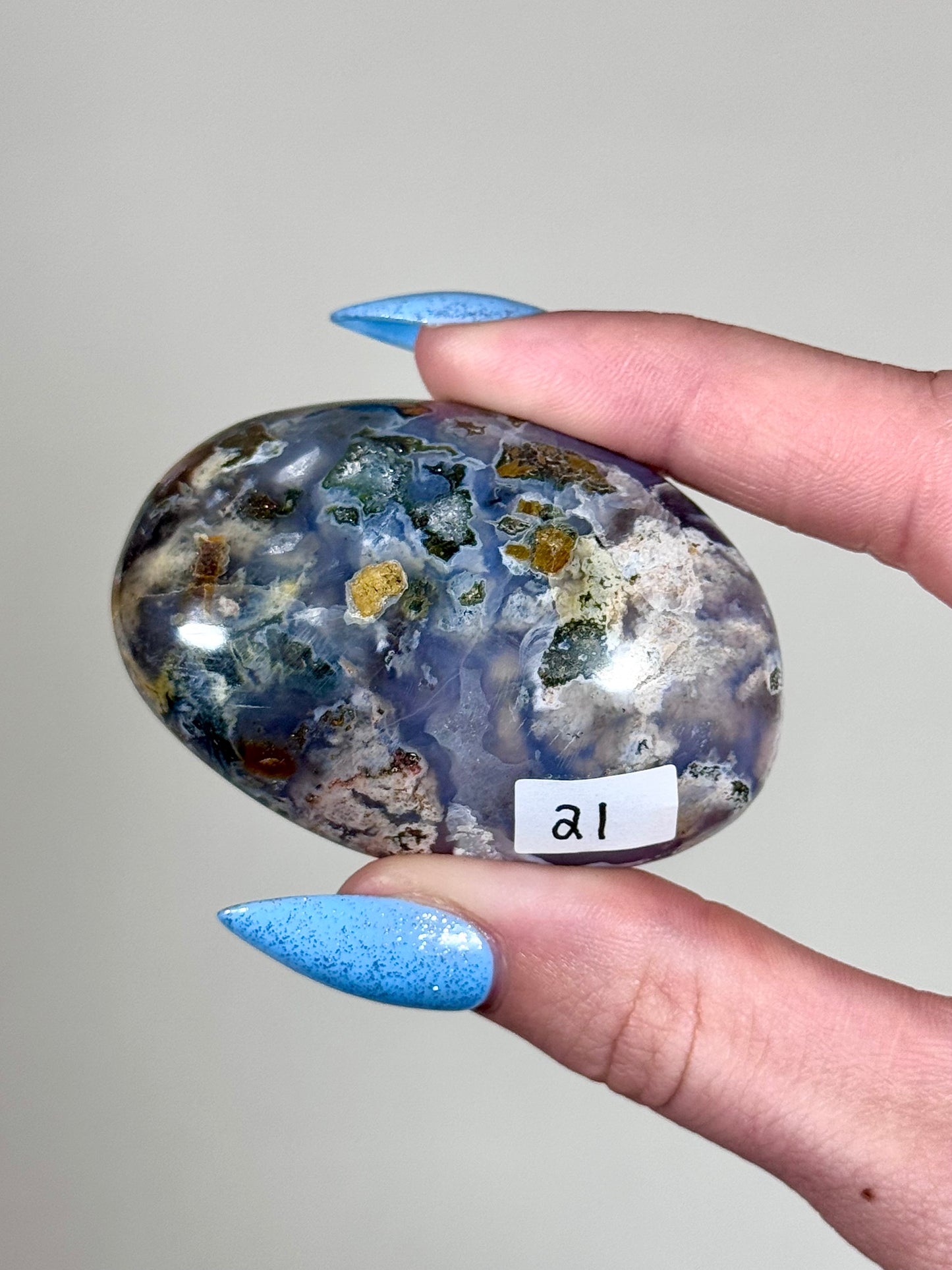 Sea Jasper Palm Stones - You Choose