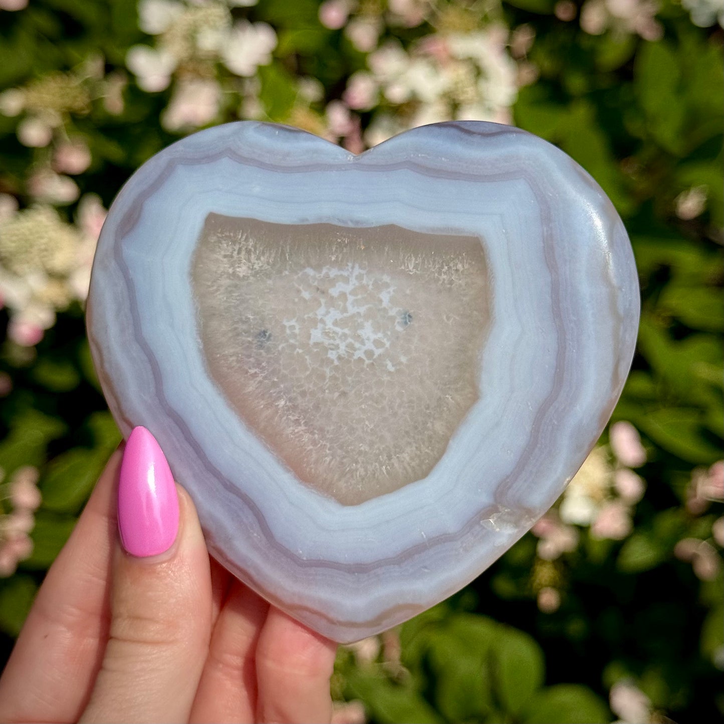 Druzy Agate Heart