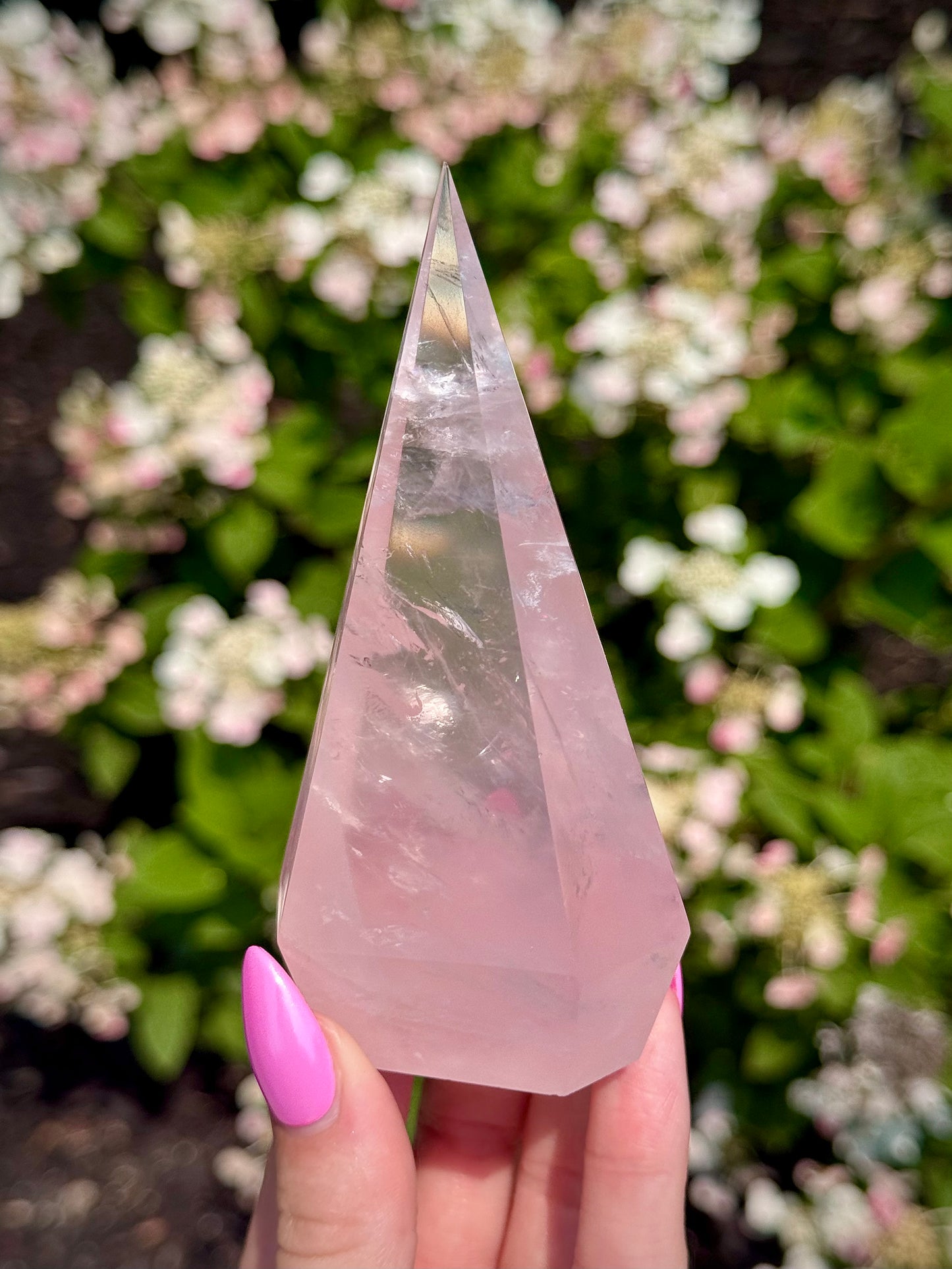 Rose Quartz Diamond Tower