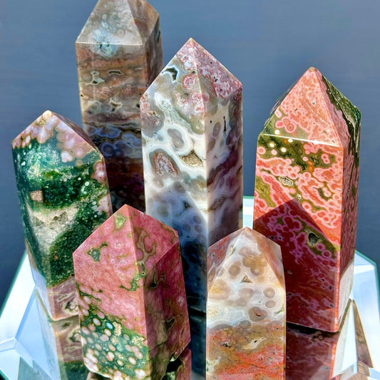 Orbicular Sea Jasper Towers - You Choose
