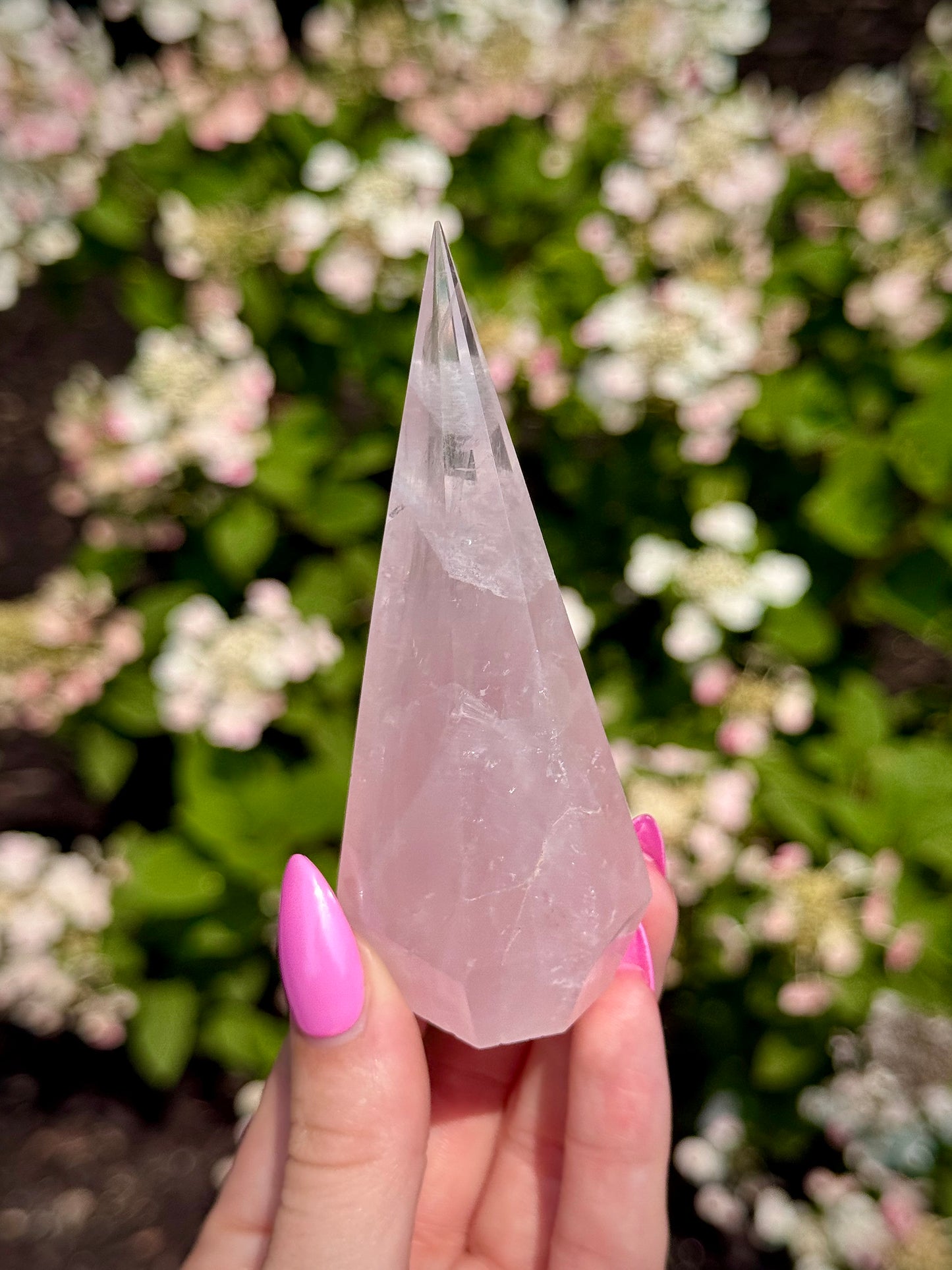 Rose Quartz Diamond Tower