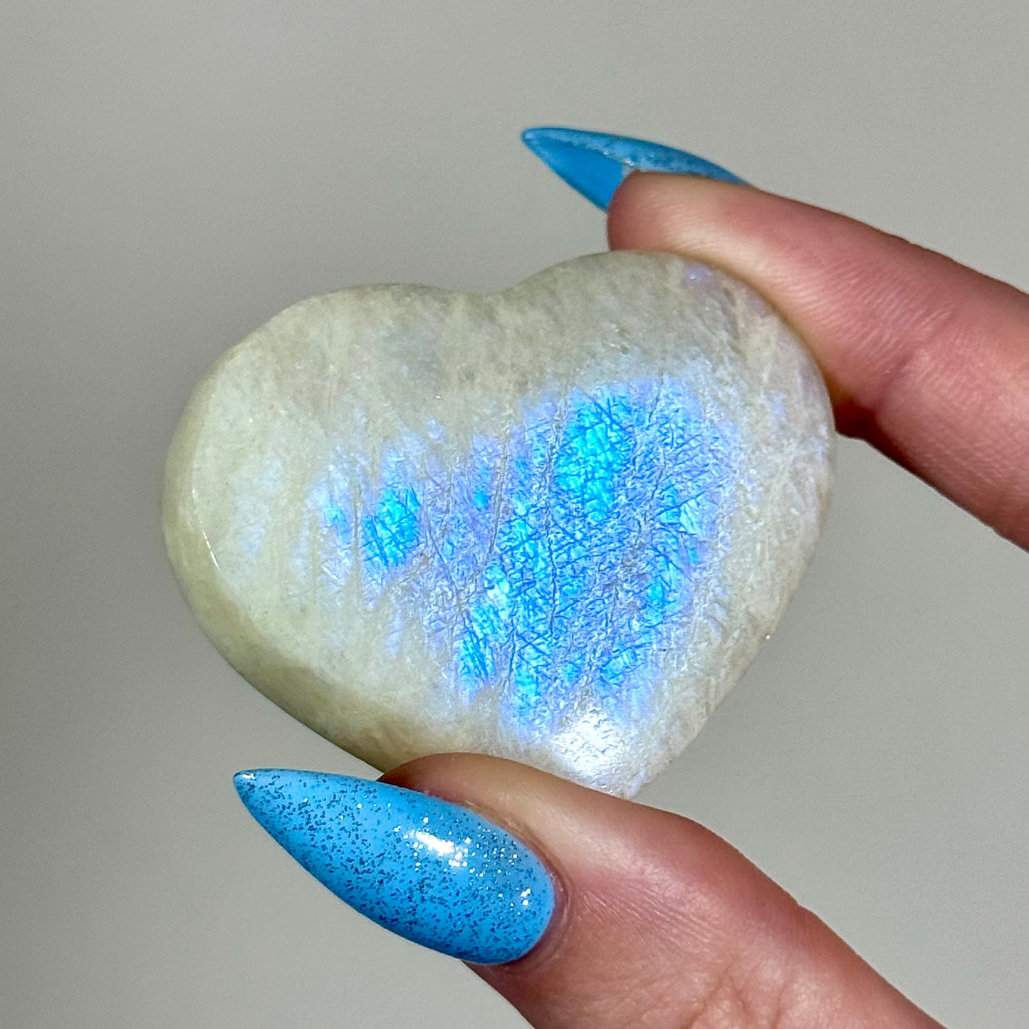 White Moonstone Hearts - You Choose
