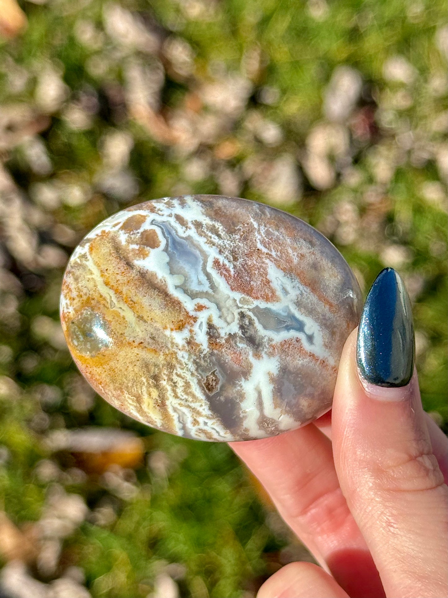 Sea Jasper Palm Stones - You Choose