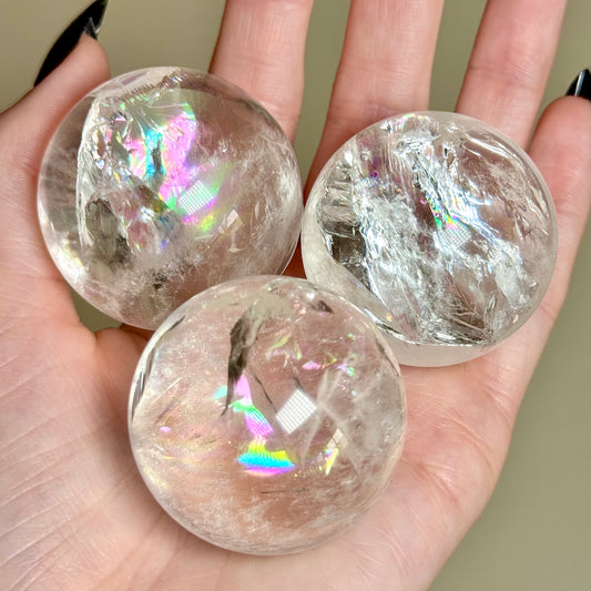 Clear Quartz Spheres - Extra Clarity - You Choose