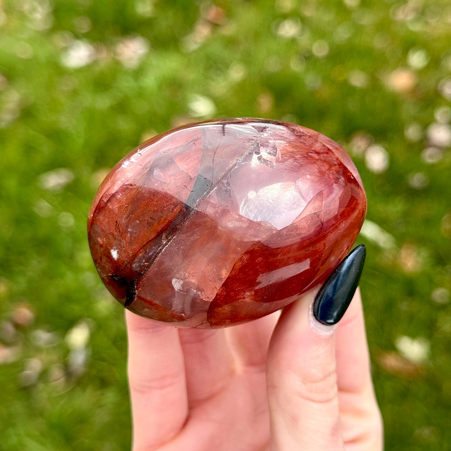 Fire Quartz Palm Stones - You Choose