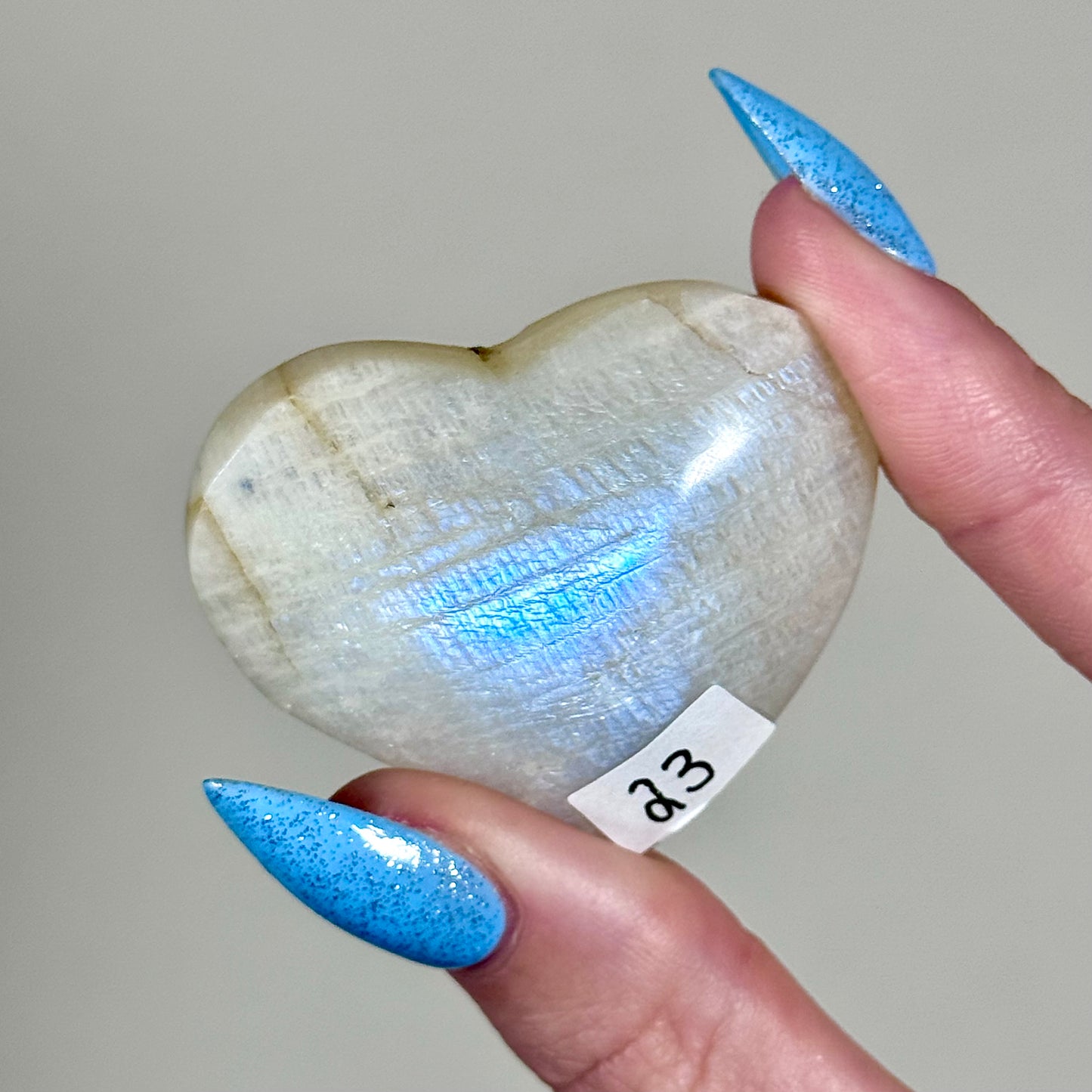 White Moonstone Hearts - You Choose