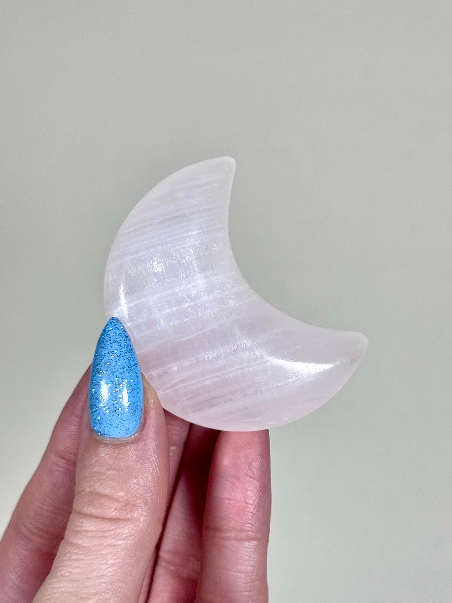 Pink Calcite Moon Carvings - You Choose