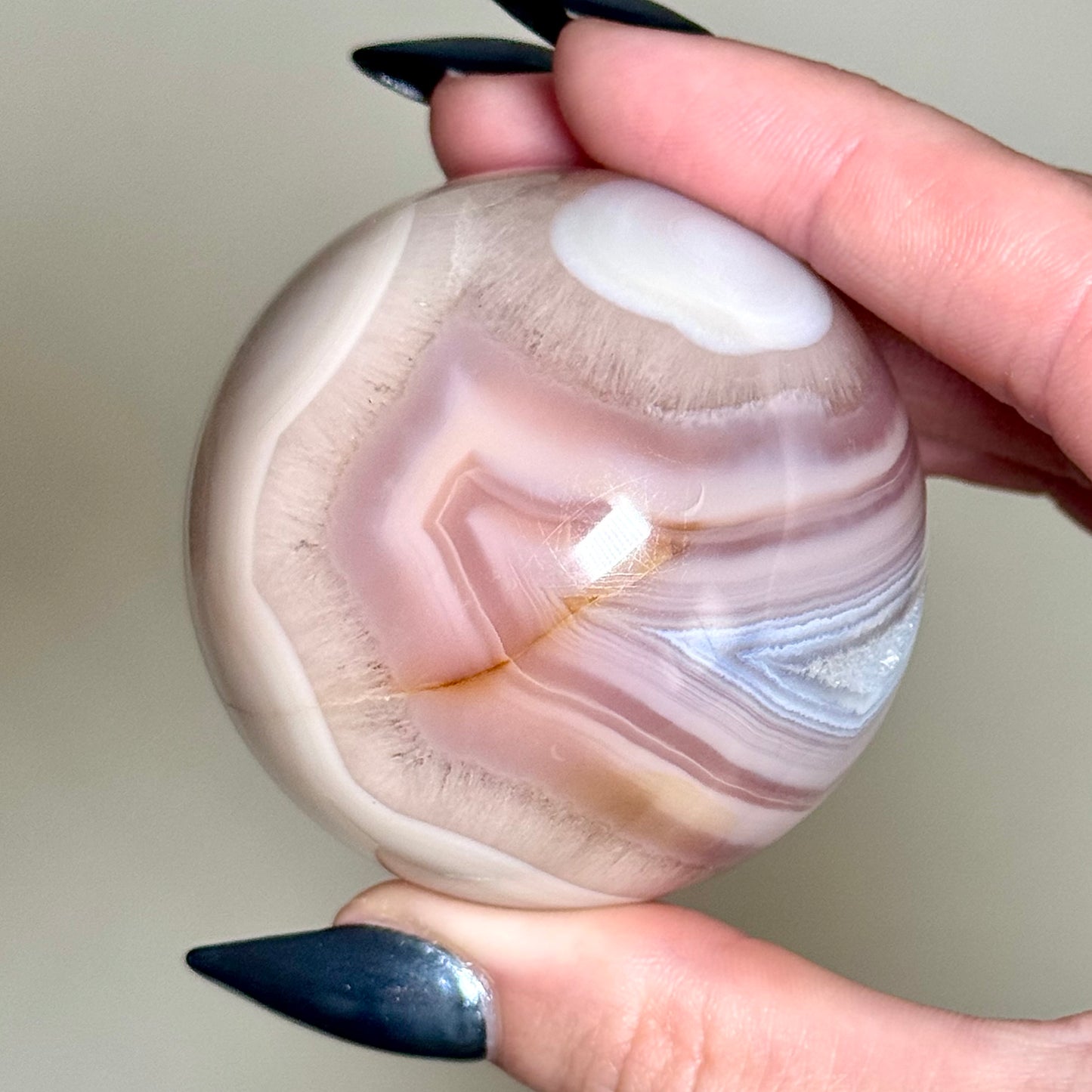 Pink Jelly Agate Spheres - You Choose