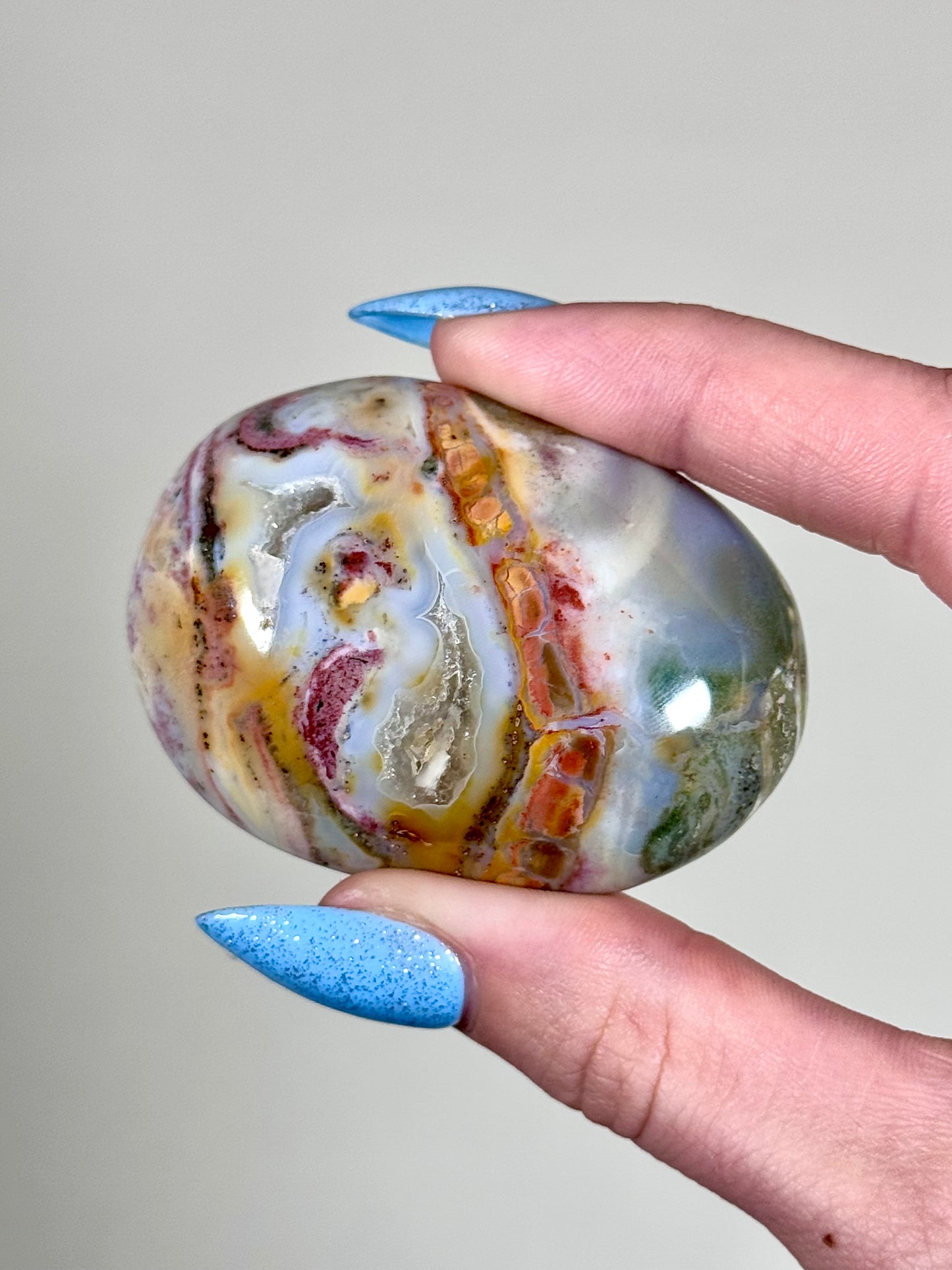 Sea Jasper Palm Stones - You Choose