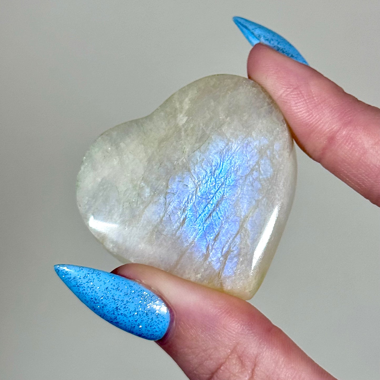 White Moonstone Hearts - You Choose