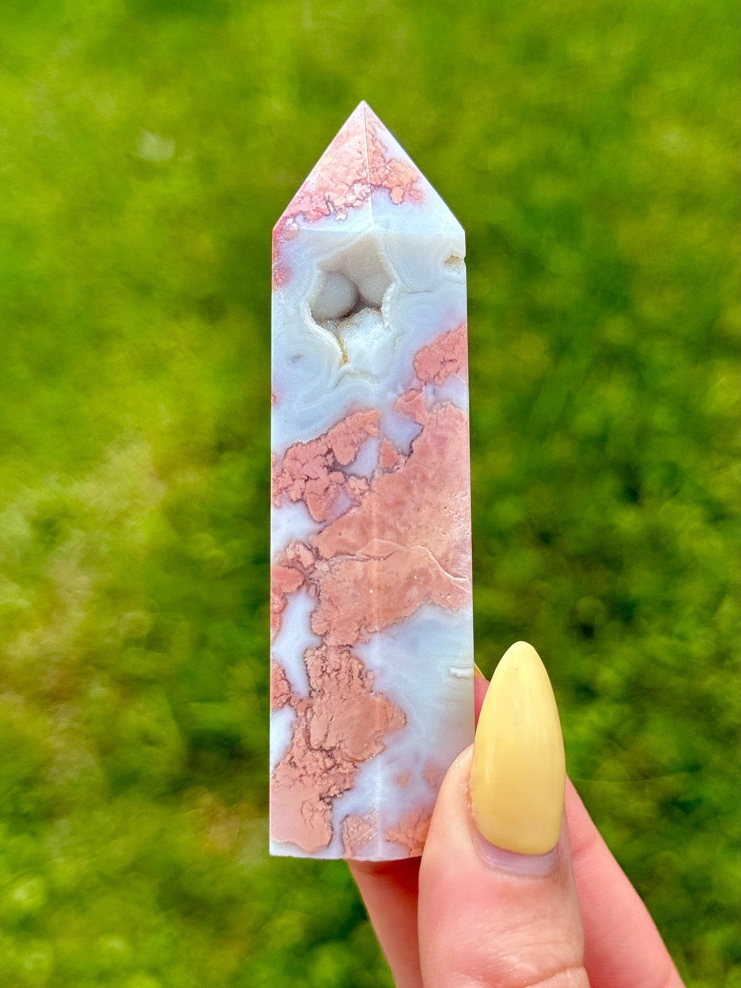Pink Agate Towers - You Choose