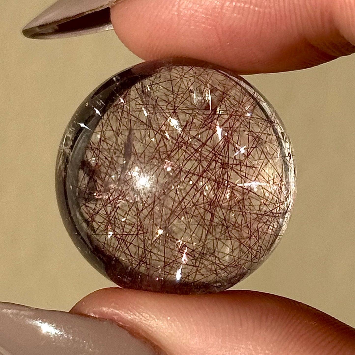 Amethyst with Rutile Sphere