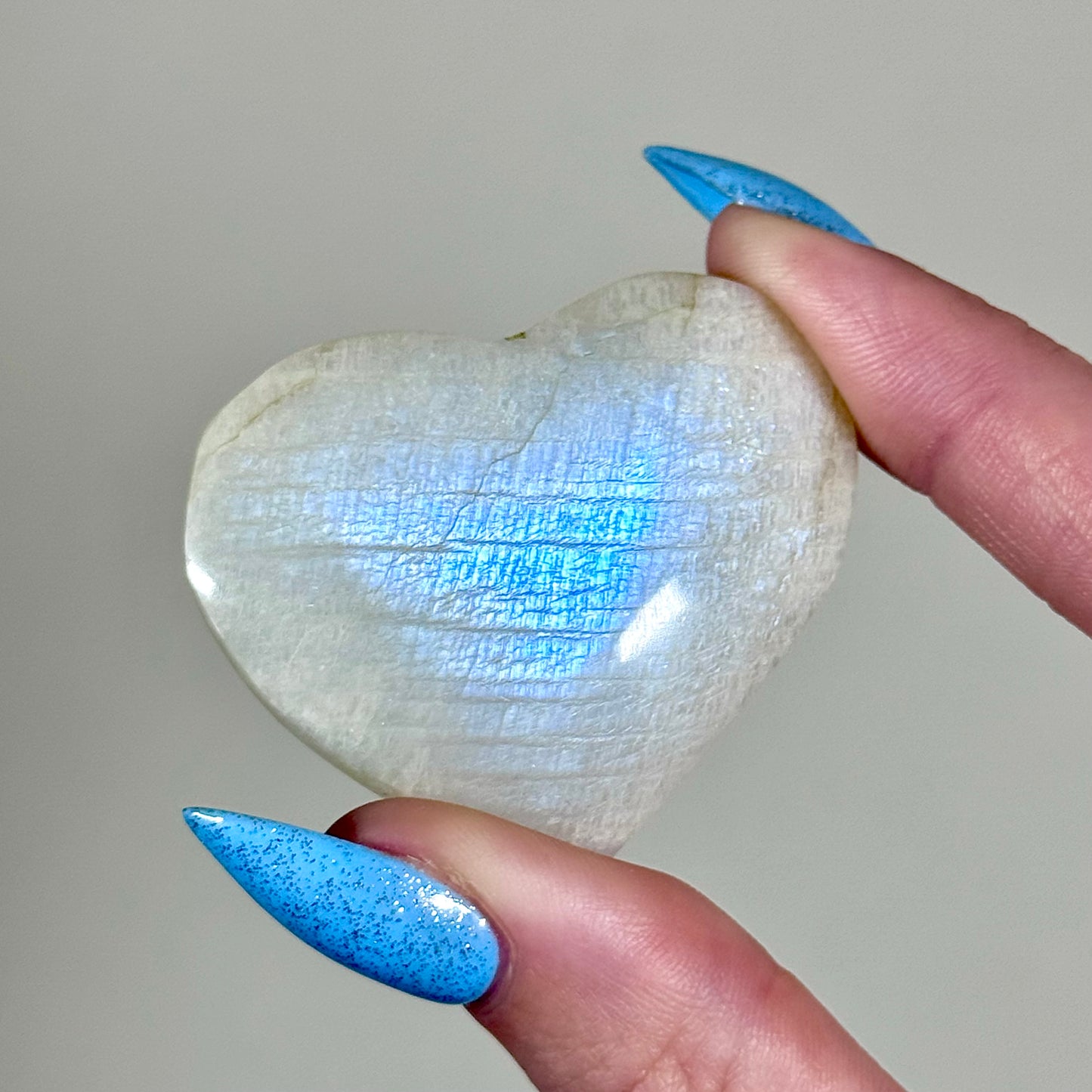 White Moonstone Hearts - You Choose