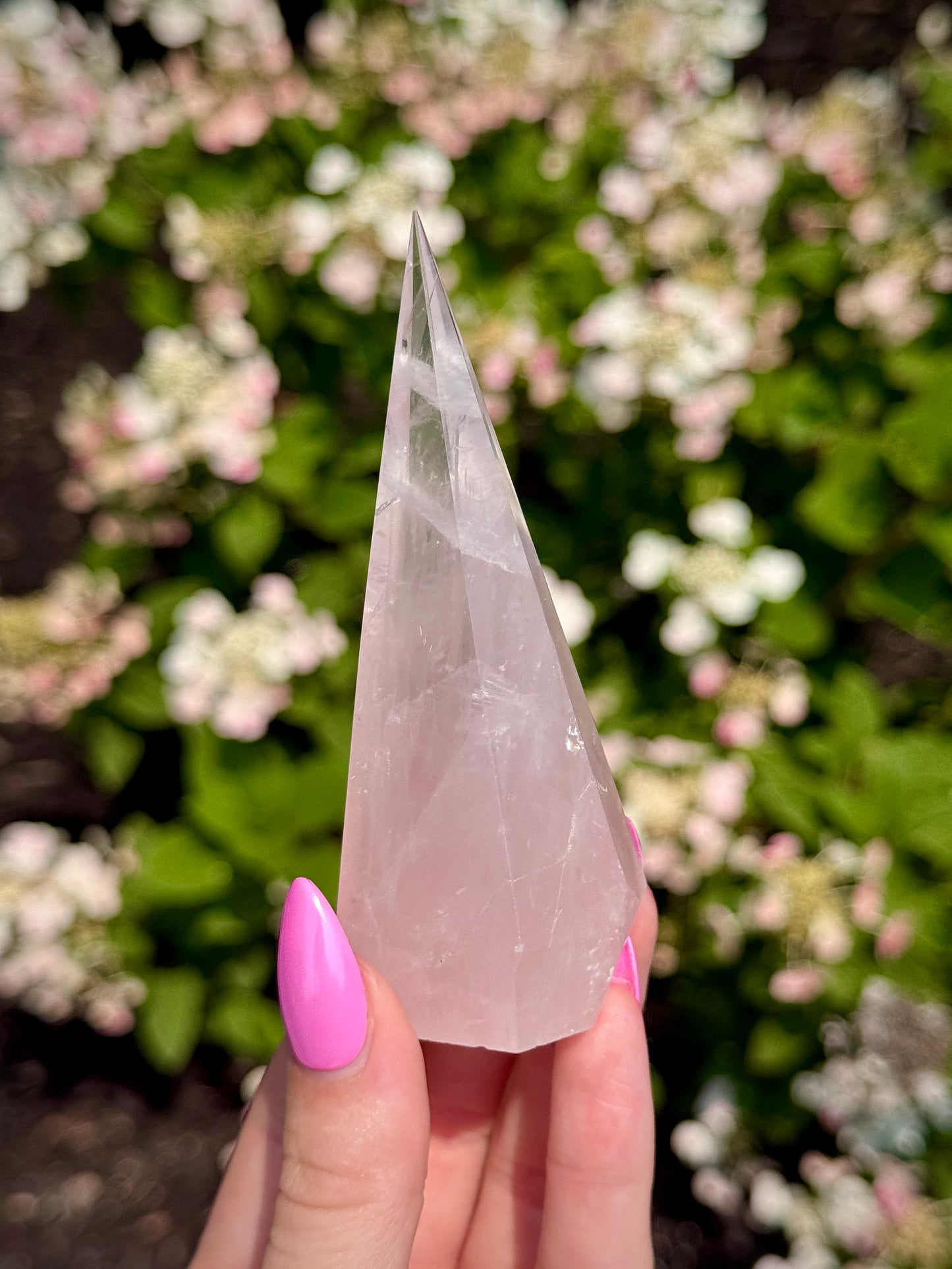 Rose Quartz Diamond Tower