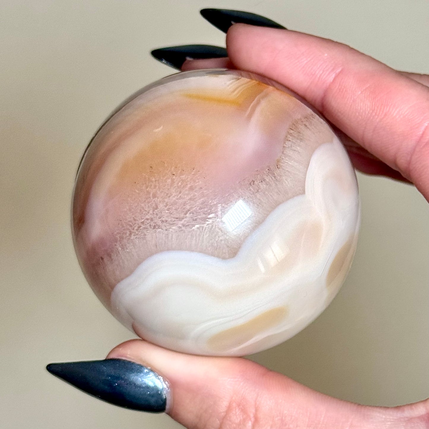 Pink Jelly Agate Spheres - You Choose