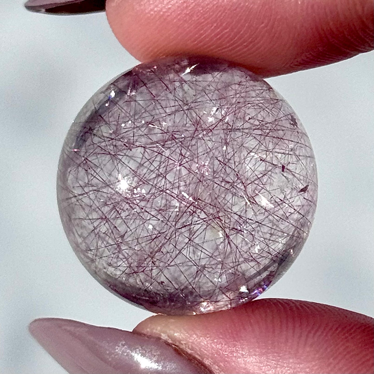 Amethyst with Rutile Sphere