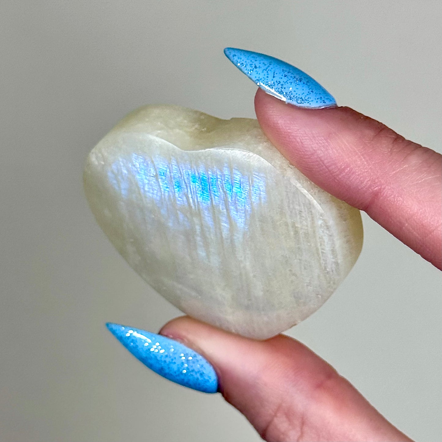 White Moonstone Hearts - You Choose