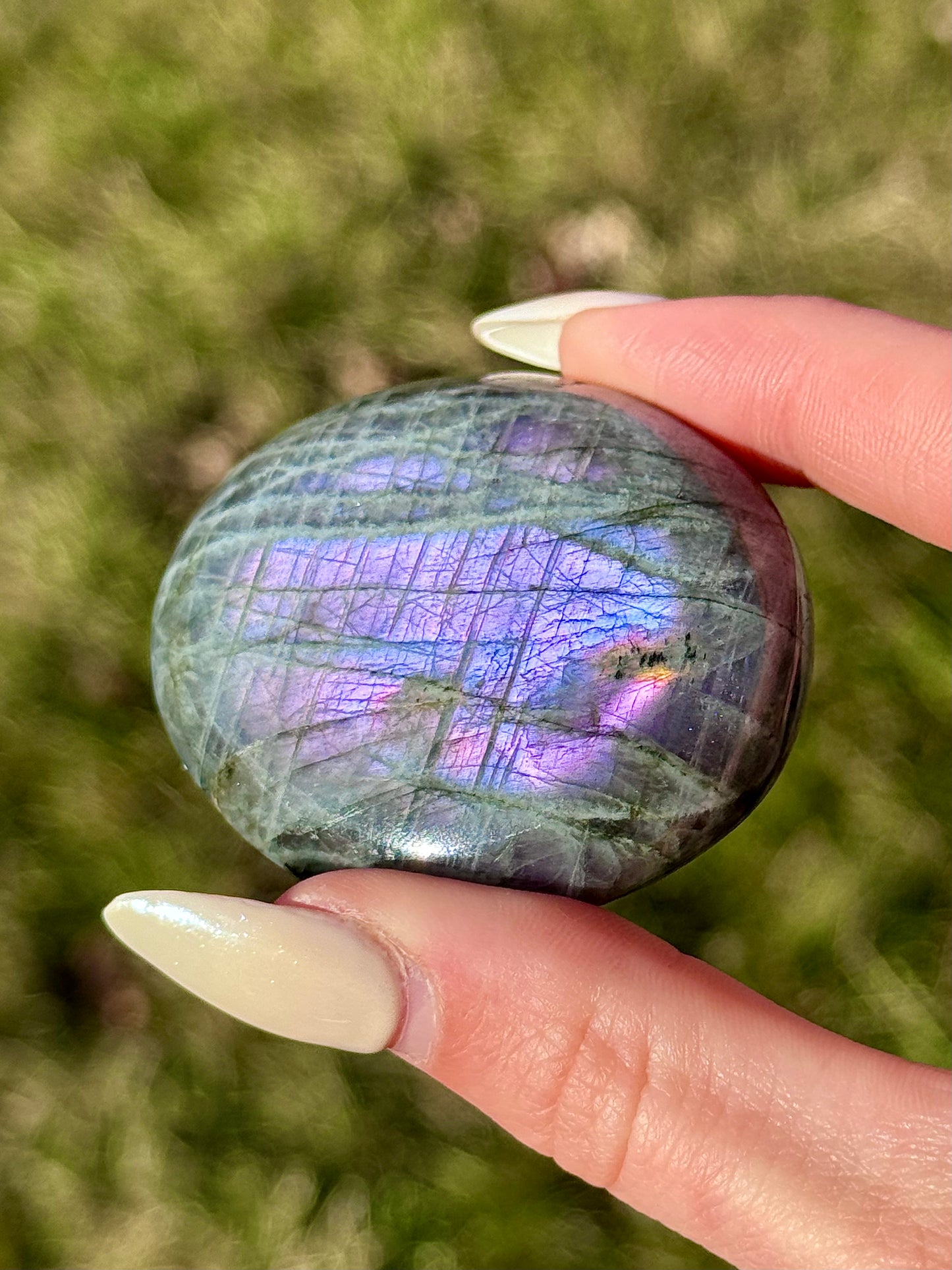 Purple Labradorite Palm Stones - You Choose