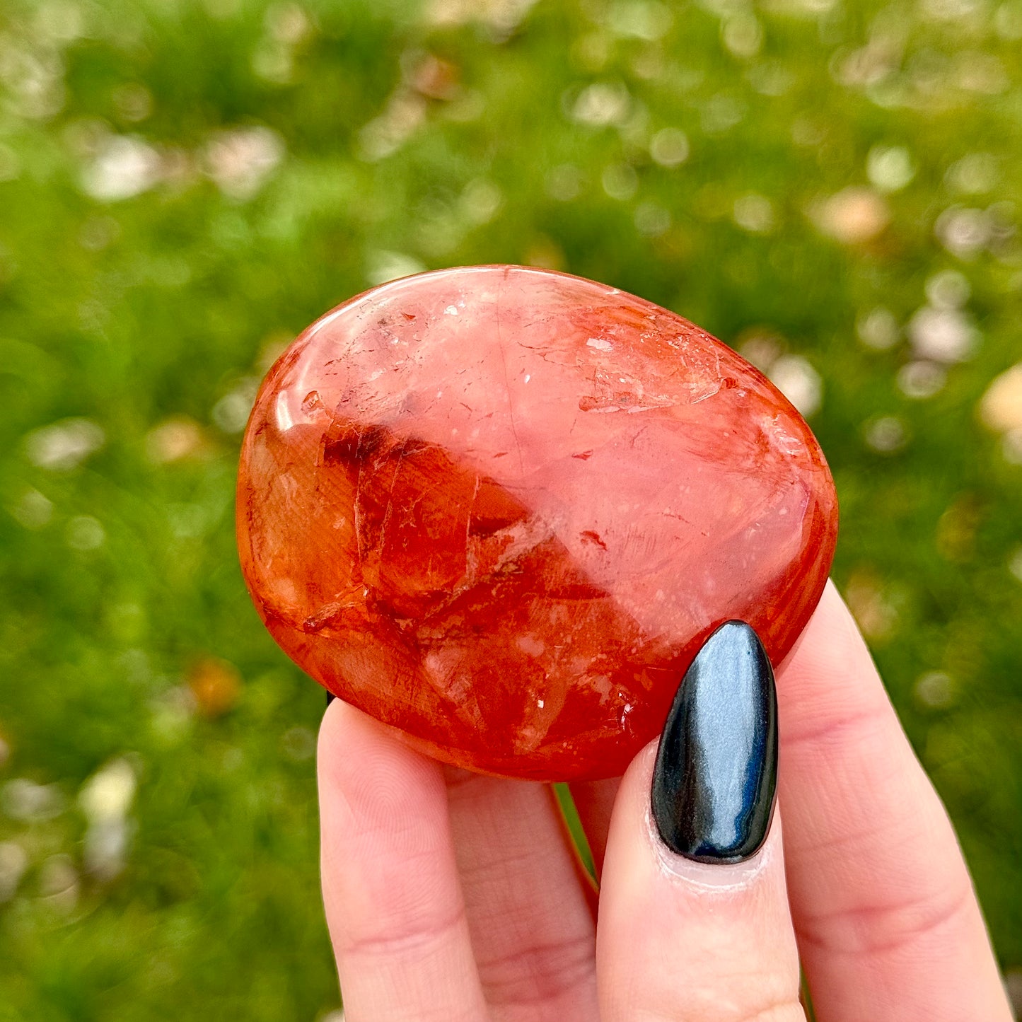 Fire Quartz Palm Stones - You Choose