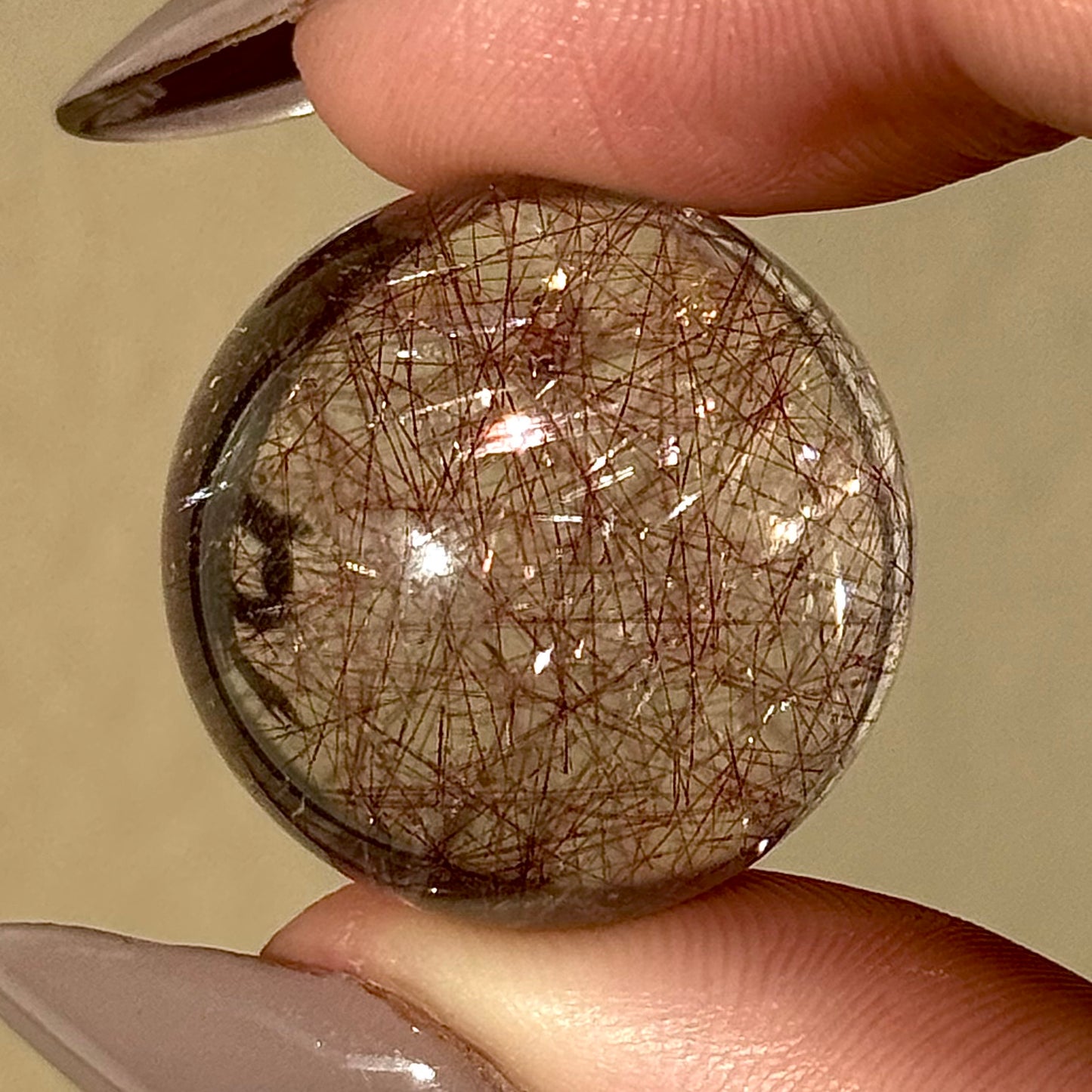 Amethyst with Rutile Sphere