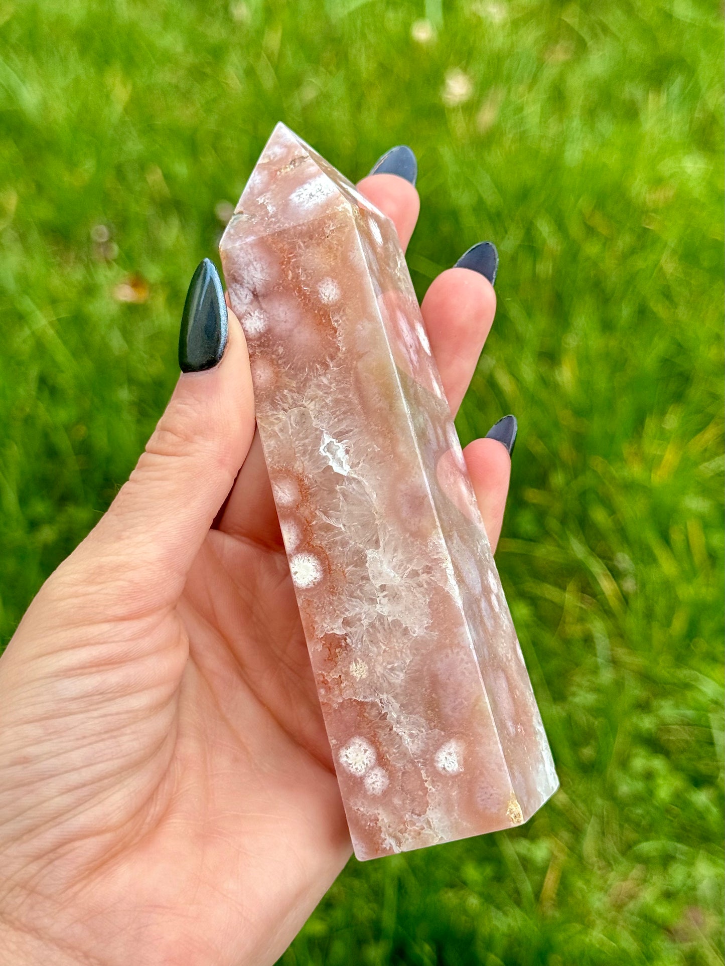Flower Agate Towers - You Choose