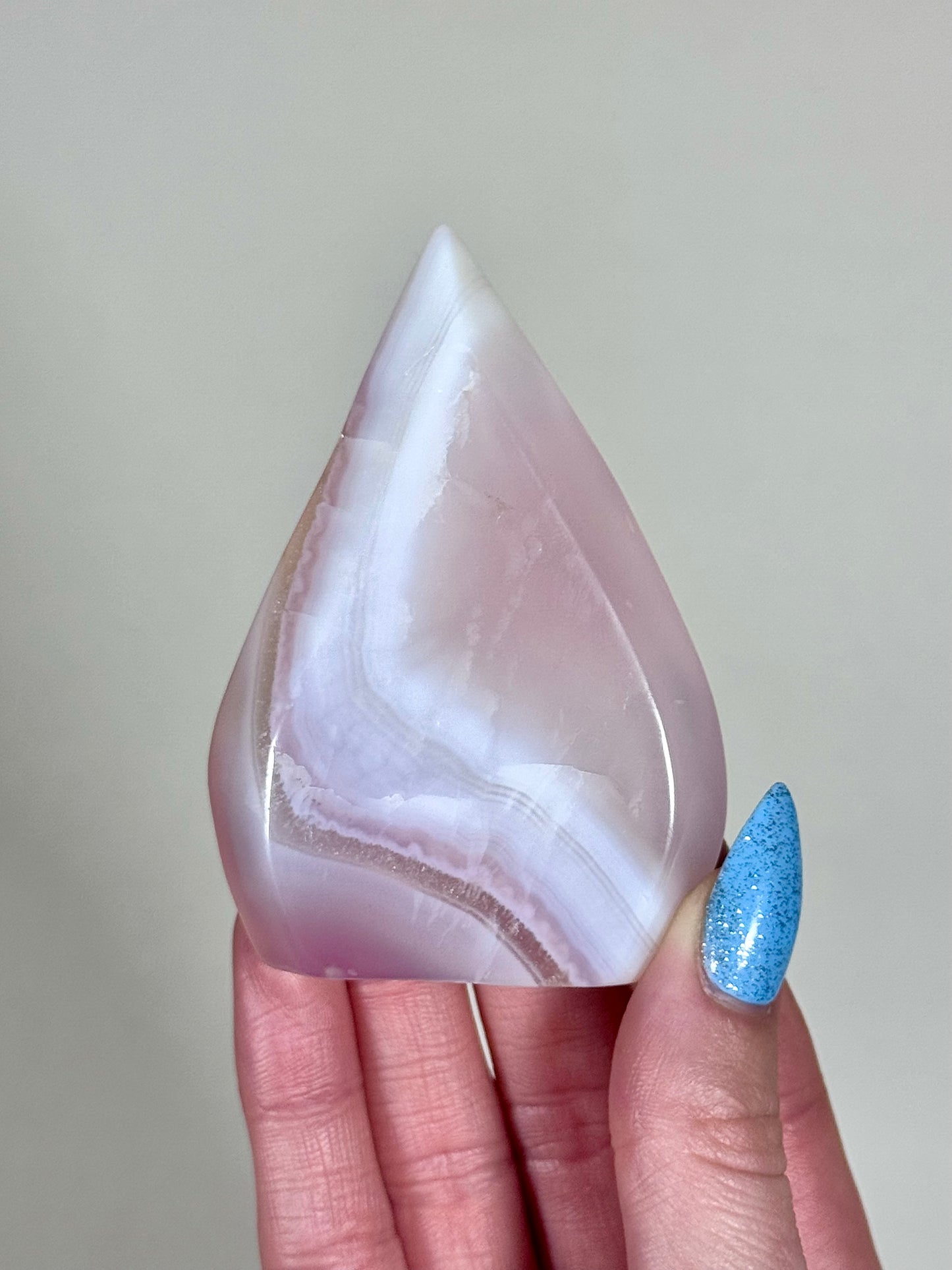Pink Jelly Agate Flames - You Choose