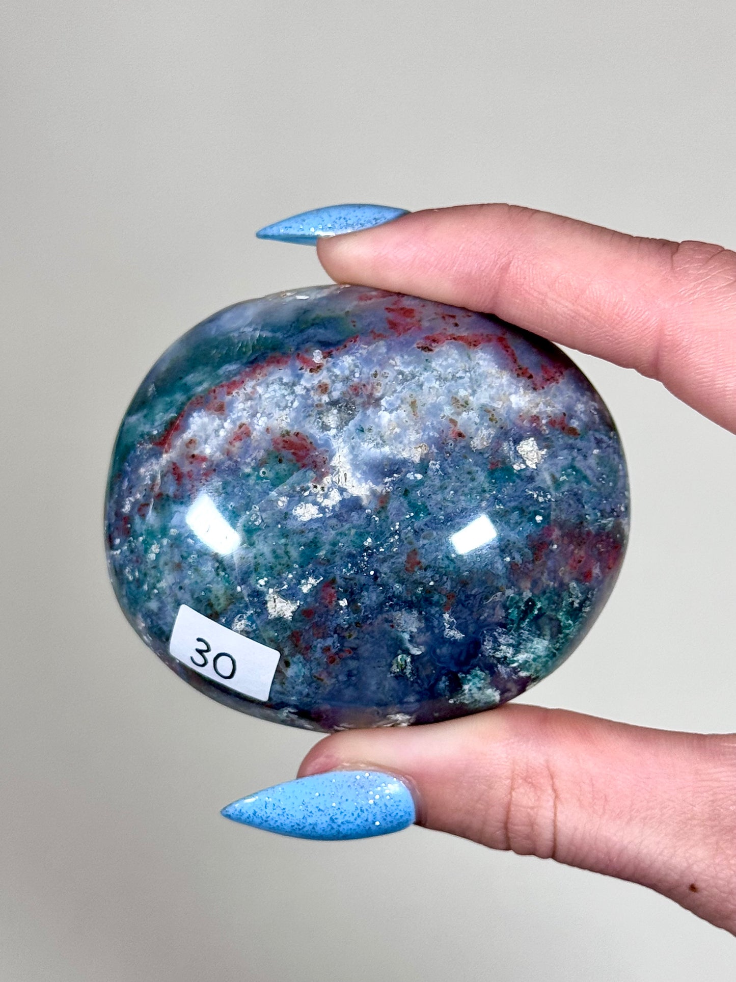 Sea Jasper Palm Stones - You Choose