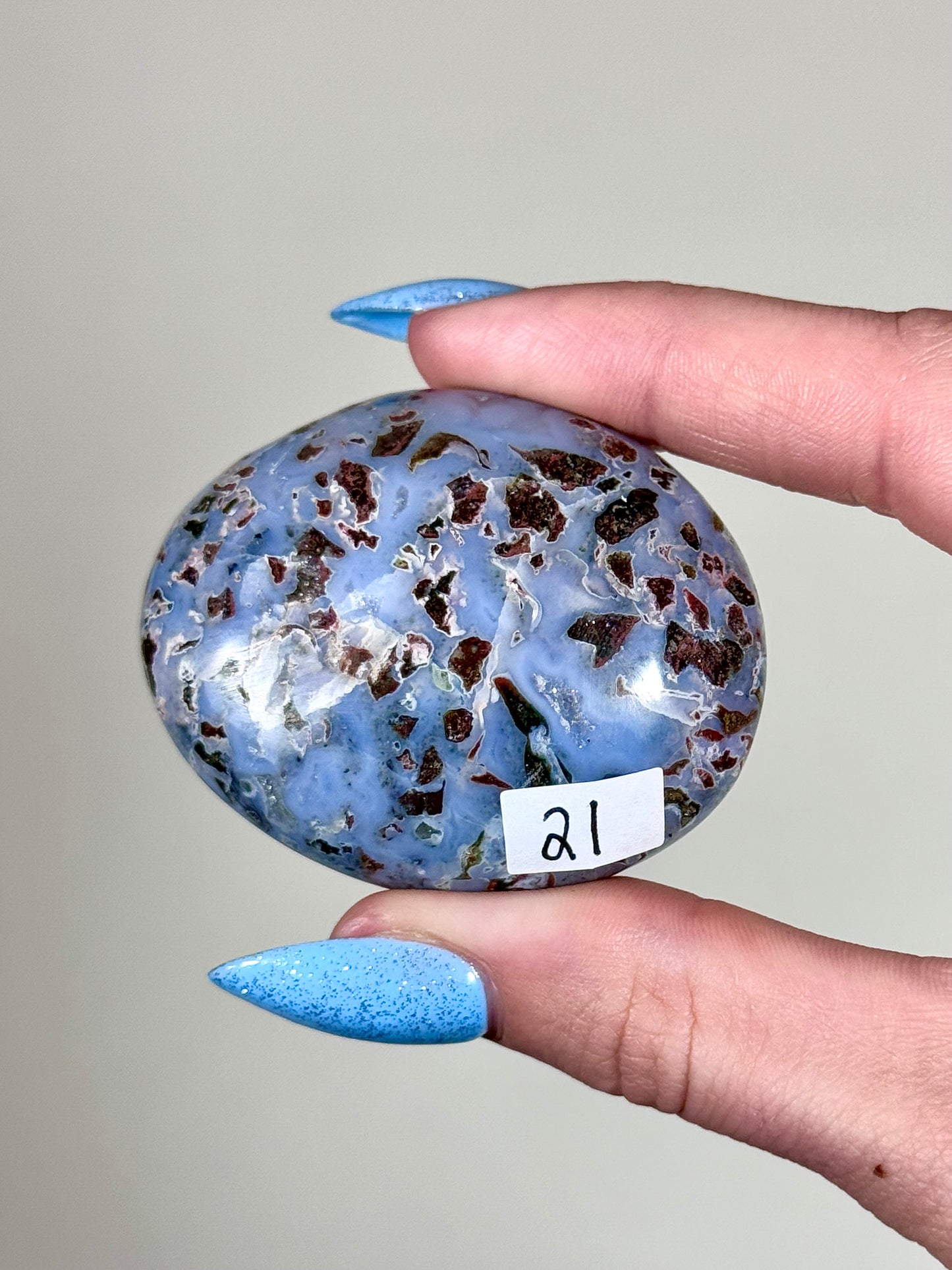 Sea Jasper Palm Stones - You Choose