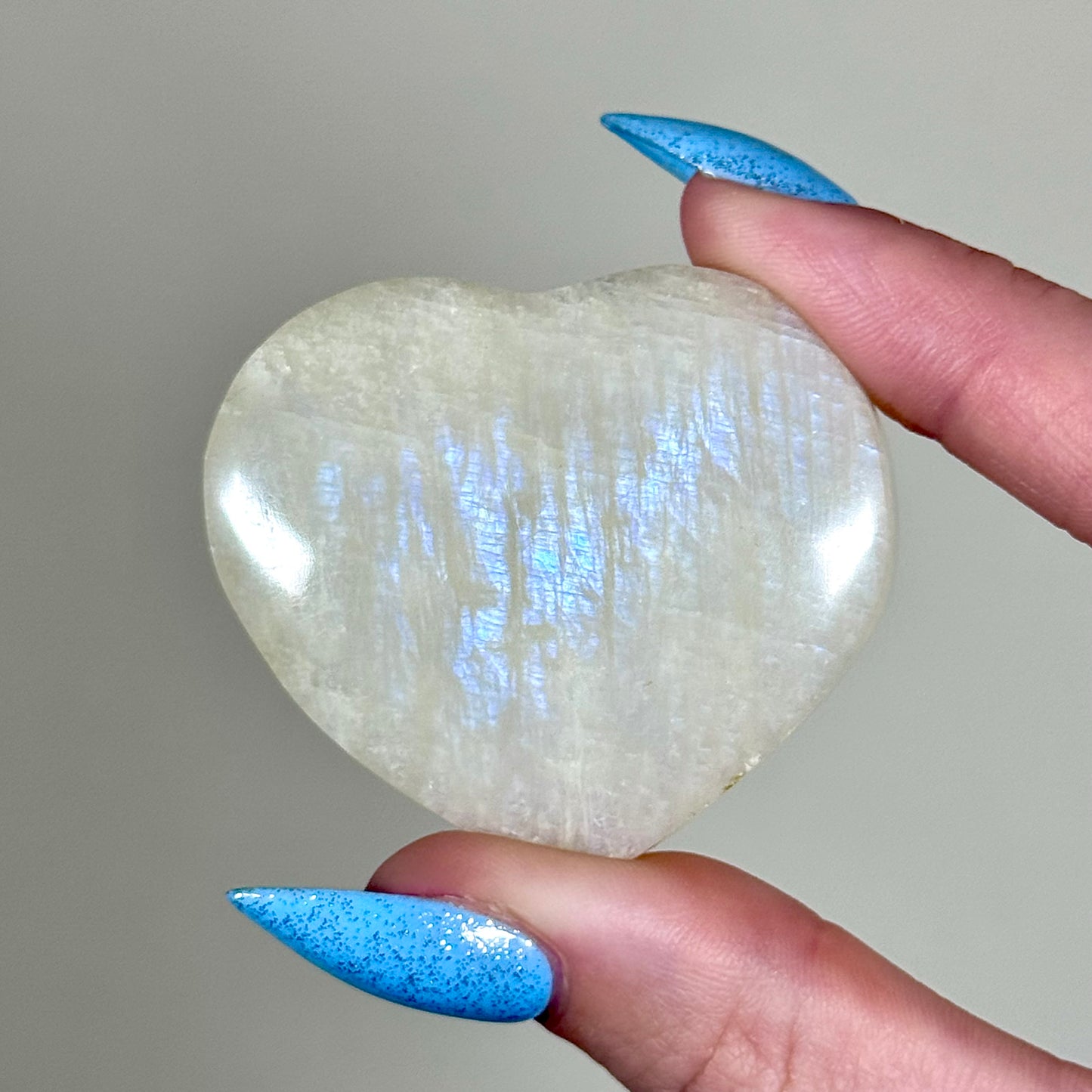 White Moonstone Hearts - You Choose