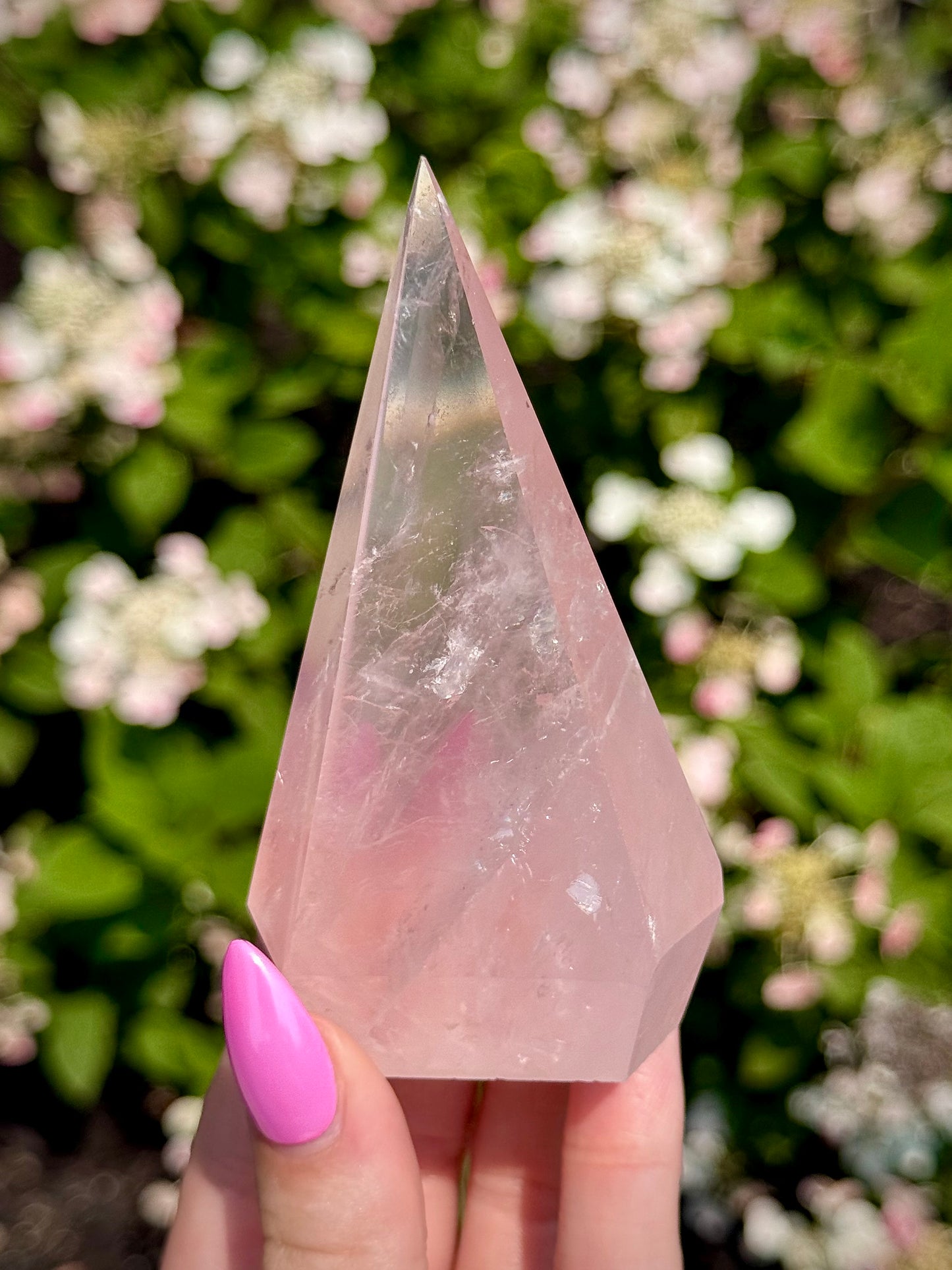 Rose Quartz Diamond Tower