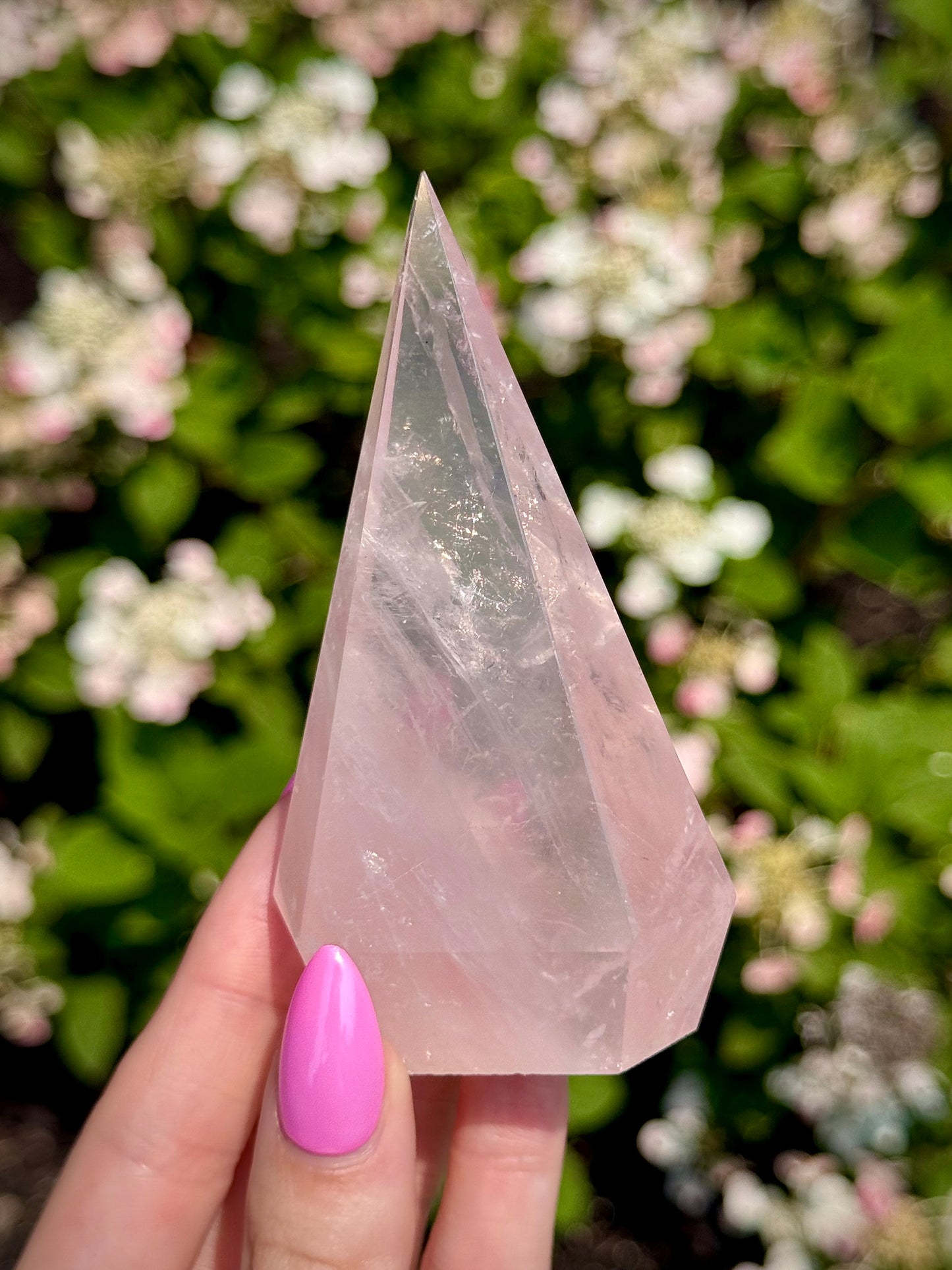 Rose Quartz Diamond Tower
