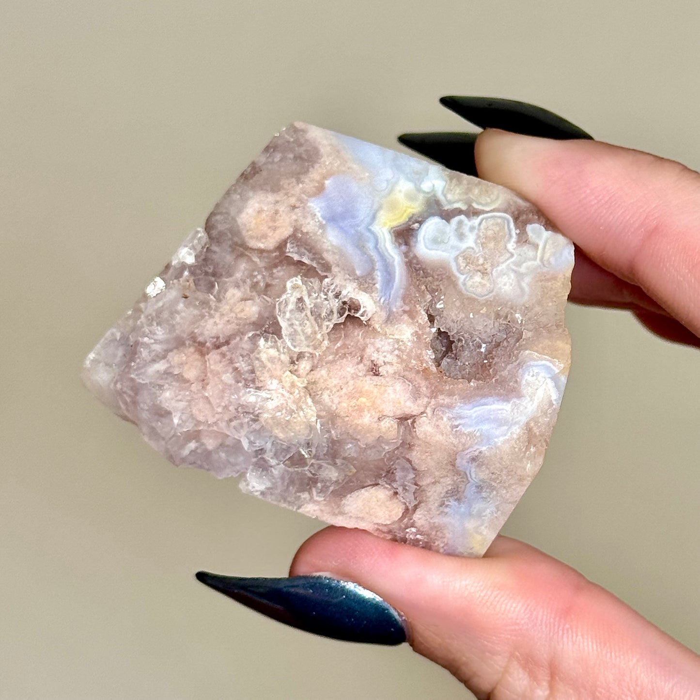 Pink Flower Agate Freeforms - You Choose