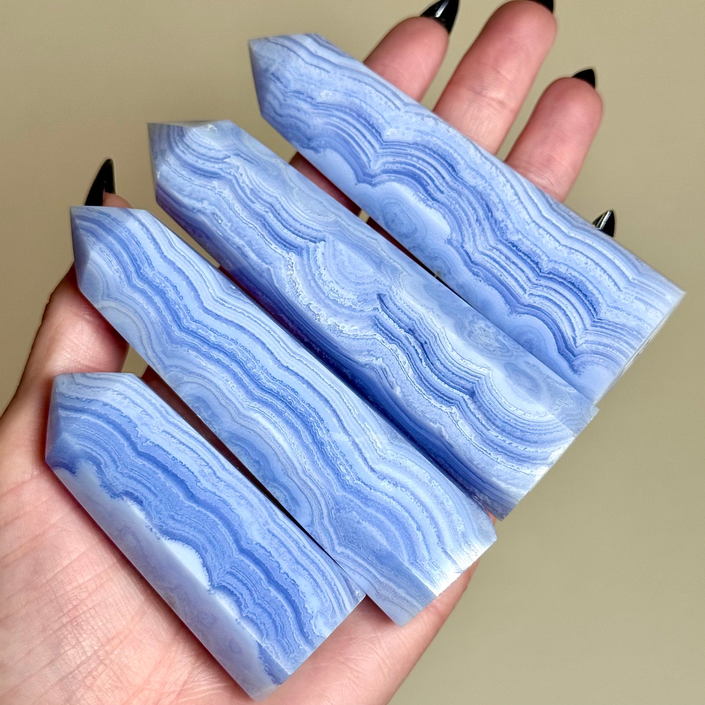 Blue Lace Agate Towers - You Choose