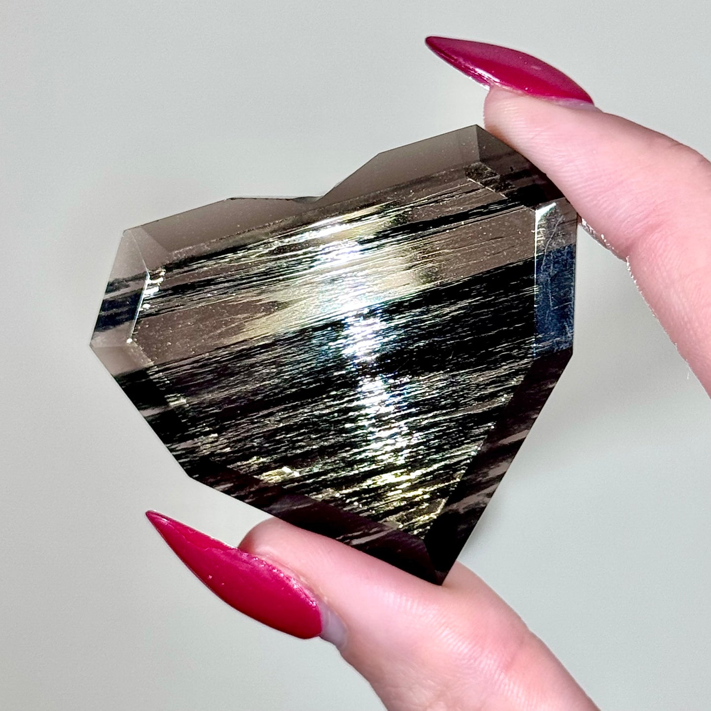 Midnight Lace Obsidian Heart