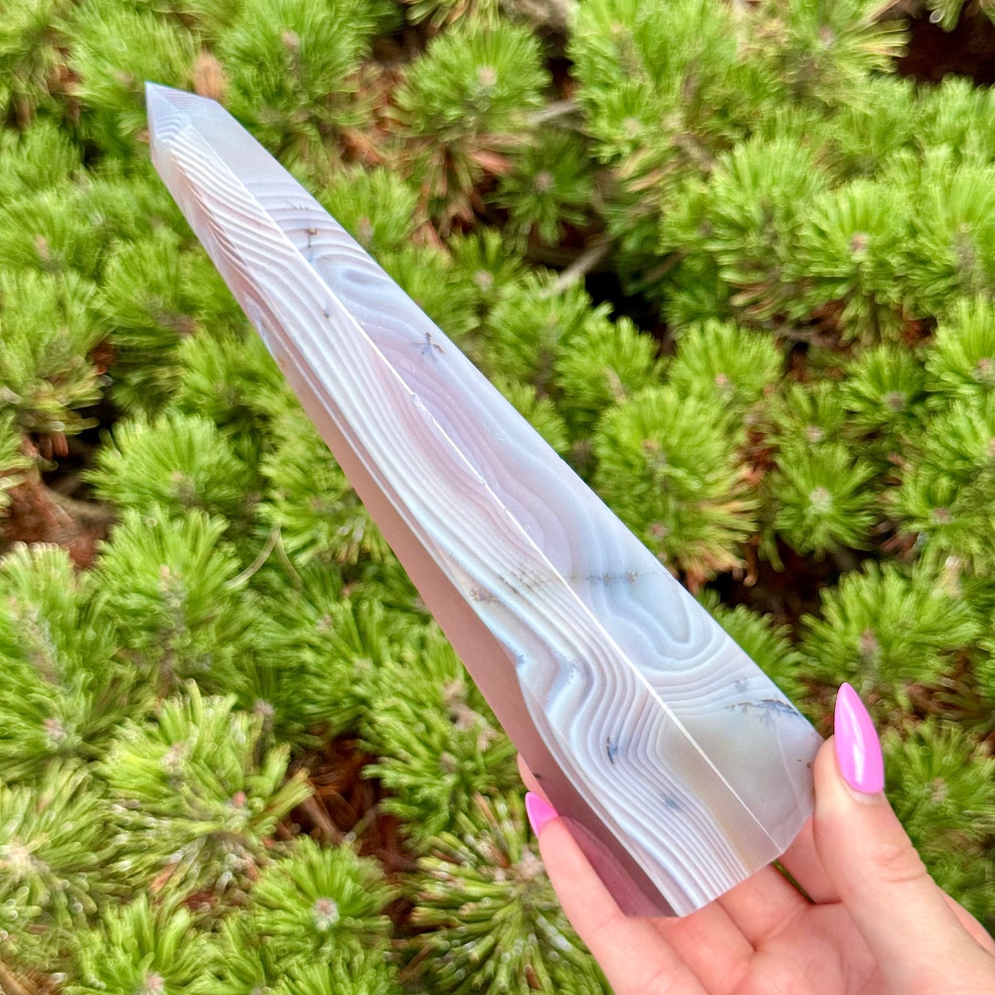 Pink Jelly Agate Tower