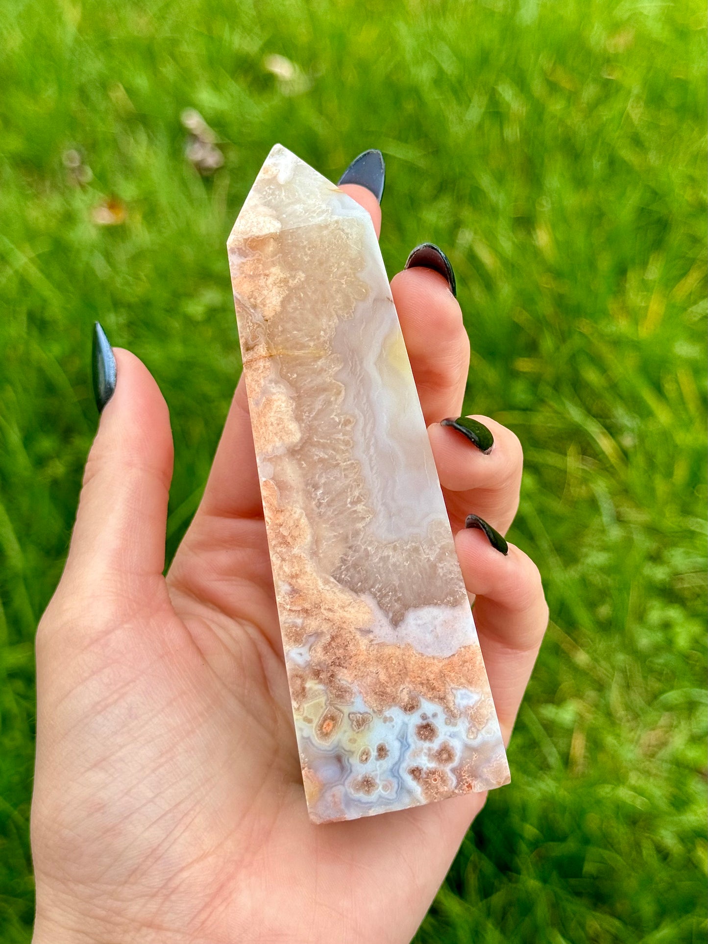 Flower Agate Towers - You Choose