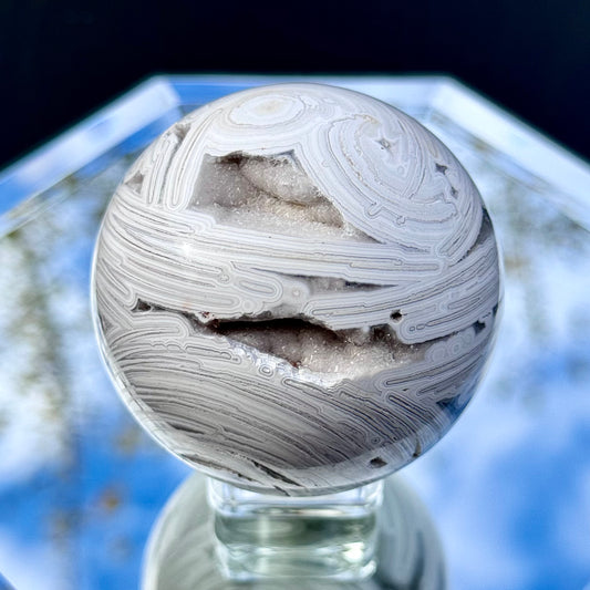 White Mexican Agate Sphere