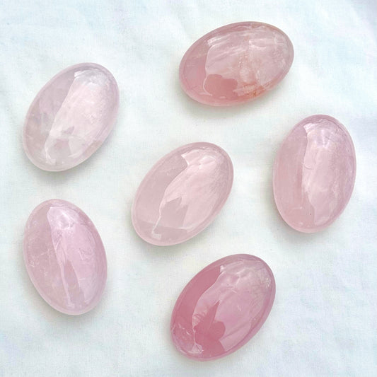 Rose Quartz Palm Stones