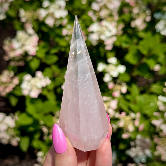 Rose Quartz Diamond Tower