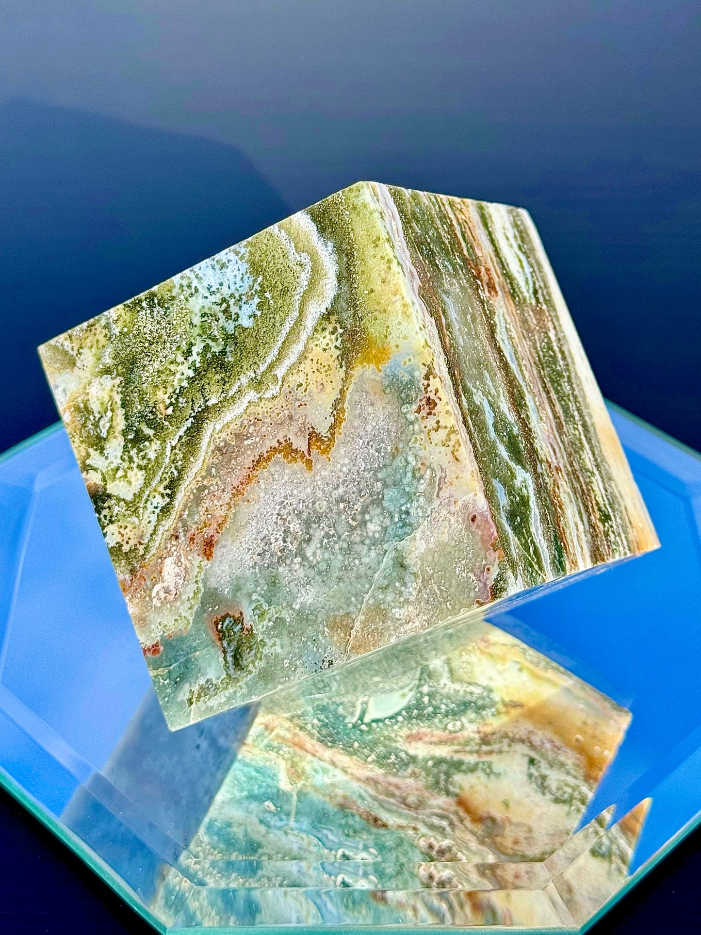 Large Sea Jasper Cubes - You Choose