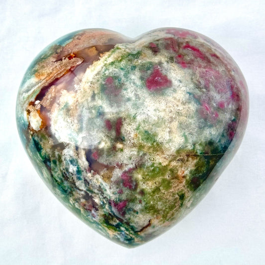 Large Sea Jasper Heart