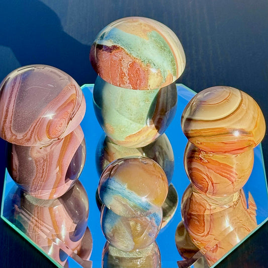 Polychrome Jasper Mushrooms - You Choose