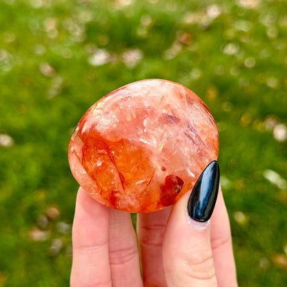 Fire Quartz Palm Stones - You Choose