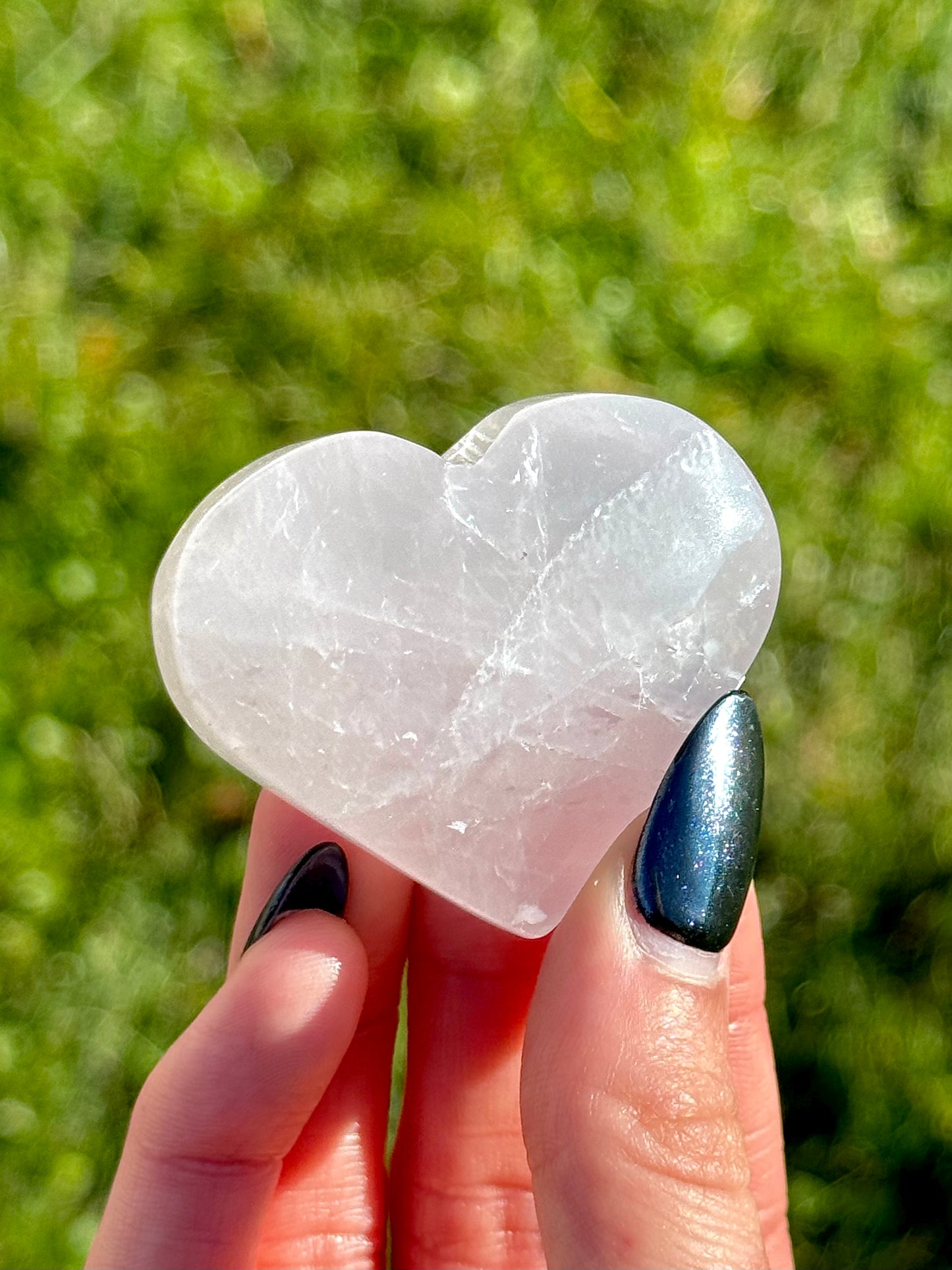 Periwinkle Quartz Hearts - You Choose