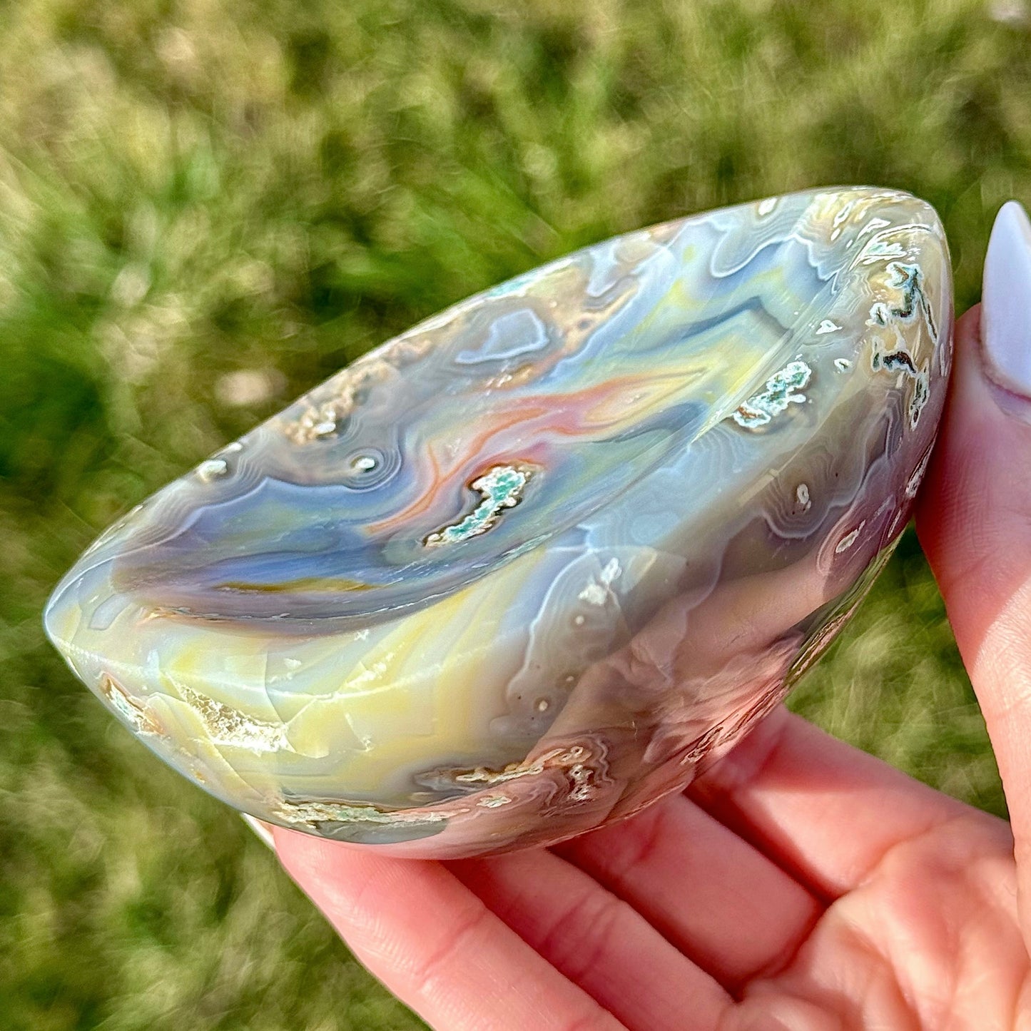 Moss Agate Bowl