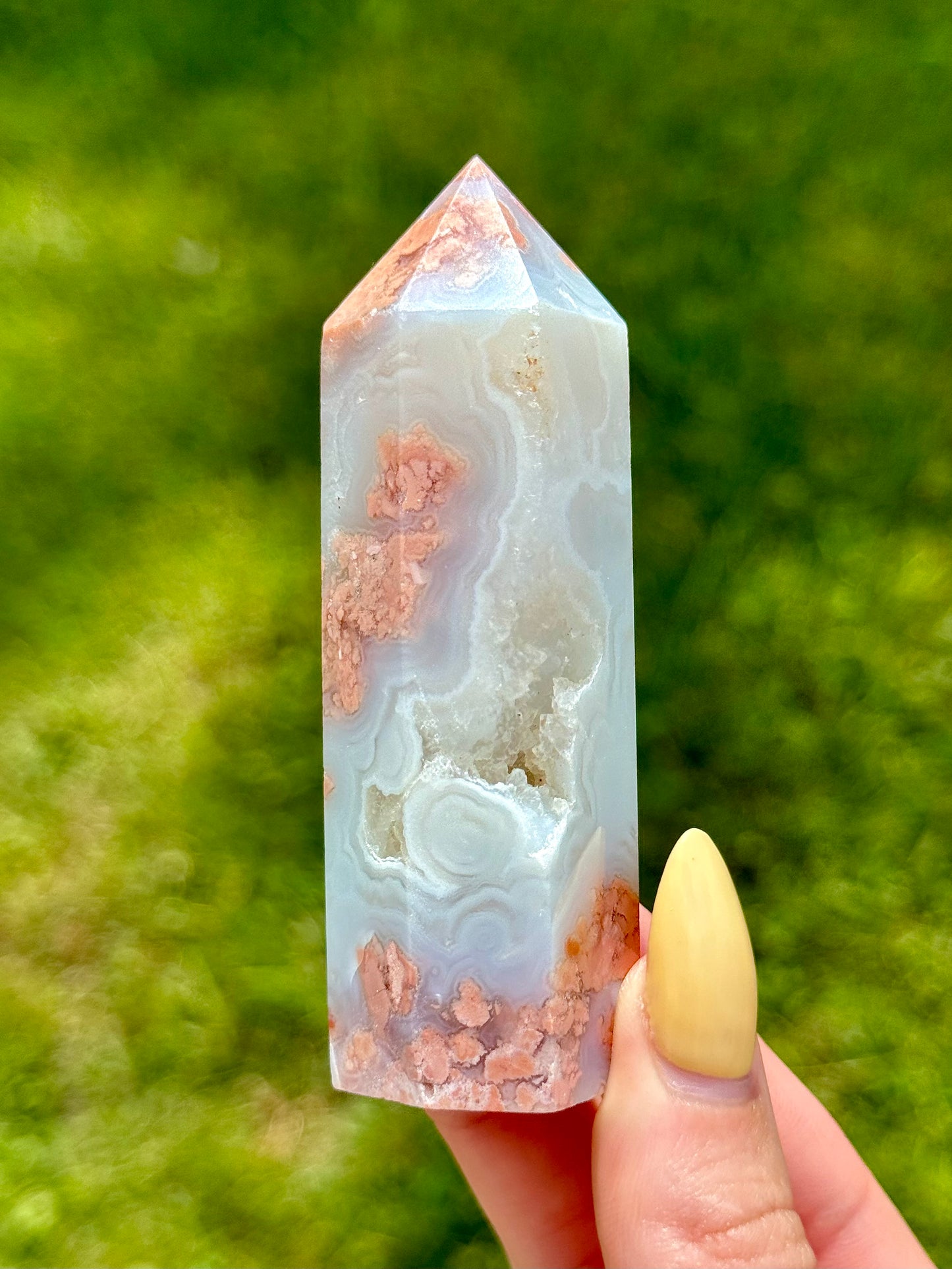 Pink Agate Towers - You Choose