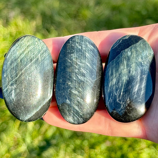 Blue Tiger's Eye Palm Stones